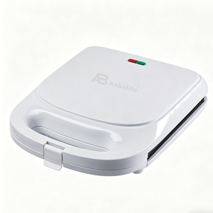 Anbolife Mini <span class=keywords><strong>Gaufrier</strong></span> Électrique 4 Tranches Antiadhésif avec Thermostat Réglable et Bac à Graisse Amovible - Product Image 6