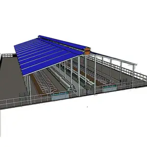 Industrial de alta eficiência para construção de fazenda de vaca móvel portátil