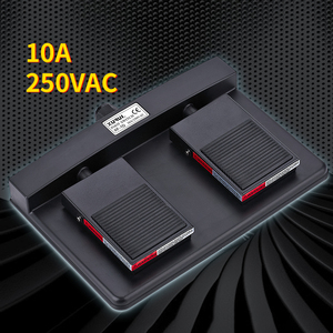 Interruttore a Pedale Industriale XURUI XF-1D 10A 250VAC in Metallo con Doppio Pedale per Applicazioni Industriali - Product Image 2