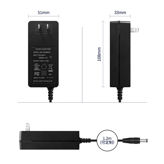 Switching Power Supply 12V 5A 60W AC/DC Adaptor 12volt 5AMP 12 Volt 5 Ampere AC DC 5V 6V 9V 15V 24V 36V Adapter with UL FCC CE