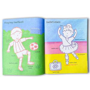 Cahier d'activités autocollants pour enfants avec impression personnalisée et différents thèmes Livres d'autocollants imperméables et réutilisables pour le bricolage - Product Image 2