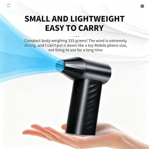 พัดลมเทอร์โบแรงสูงรุ่นใหม่ปี 2026 กำลังลมแรง 130000 รอบต่อนาที แบตเตอรี่ 4000+2mAh พัดลมมือถือขนาดเล็กความเร็วสูง สำหรับตั้งโต๊ะและใช้งานกลางแจ้ง - Product Image 2