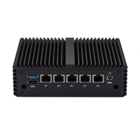 Servidor de Red Empresarial Kansung Intel Celeron Dual Core K10821G5 con 5 Puertos LAN 2.5G, Dispositivo de Firewall, Mini PC