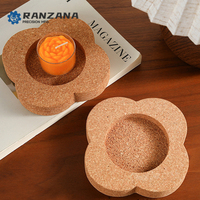 Sous-verres ronds en liège usinés CNC, isolateurs pour tasses à café, sets de table en bois résistants à la chaleur, produits en liège usinés CNC sur mesure