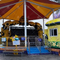 Robot Policía Giratorio 360 Grados para Atracciones al Aire Libre con Luces LED - Novedad para Carnavales