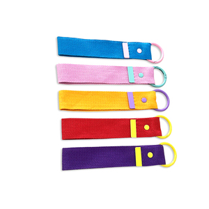 Yyx Tùy Chỉnh Kim Loại Clip Mùa Xuân Vòng Tự Làm Sắt Trên Mèo Vá Thêu Nhãn Trống Dây Đeo Cổ Tay Vải <span class=keywords><strong>Keychain</strong></span> Với Mở Vòng - Product Image 5