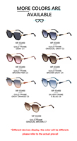 KAJILA Vente en gros de lunettes de soleil fantaisie à la mode avec logo personnalisé, monture en métal œil de chat, protection UV400, lunettes de soleil pour femmes