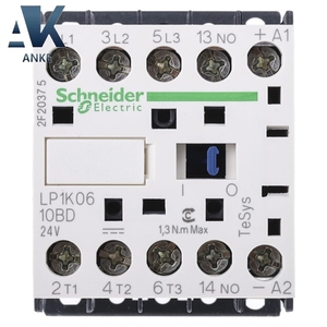 LP1K0610BD Contactor Schneider Serie LP1K Contacto de 3 polos 6 A Voltaje de contacto 690 V Contactores de CA - Product Image 1