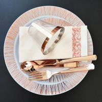 350 pièces décoration de mariage populaire ensembles de vaisselle jetables assiettes en plastique argent et blanc chargeur assiette et tasse