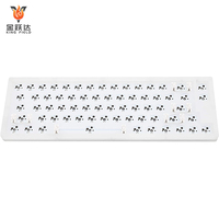 Teclado retroiluminado con cable para videojuegos, placa de circuito de teclado mecánico, color negro RGB, 104 kyes, intercambio en caliente