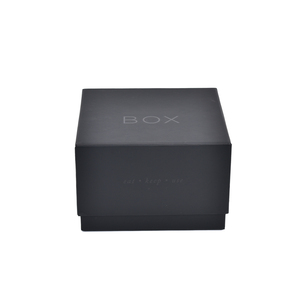 OEM Custom Logo Luxury Paper Packaging Box for Jar Candle Wholesale <b>Black</b> Square Rigid Cardboard Candle <b>Gift</b> <b>Boxes</b> with Spot UV - Product Image 2