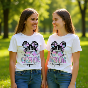 Camiseta de manga larga Bestie Squad con diseño a juego para mejores amigas - Product Image 3