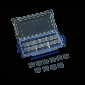 Transparent Plastic <b>Storage</b> <b>Box</b> 15 Compartments With Lid For Jewelry Toys Nail Art Organizing Rectangle Shape - Product Image 4