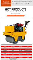 Compacteur vibrant à double tambour d'usine 320kg Mini rouleau compresseur d'asphalte de 1 tonne à vendre Rouleau de route portable à double tambour