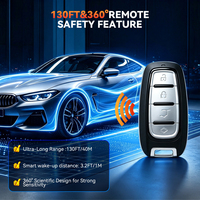 MUCAR SMARTKEY KEY581 Juego de Llaves de Coche Programables, Resistentes al Agua y a los Golpes, con Alcance de 40m, para Talleres de Cerrajería