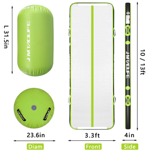 Colchoneta de pista de aire inflable personalizada para gimnasio, colchoneta acrobática para suelo de pista de aire, colchoneta de gimnasia, colchoneta flotante para Yoga, trampolín de piscina flotante - Product Image 3