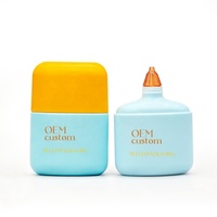 Emballage cosmétique et de soin de la peau personnalisé OEM, carré, recyclable, de qualité alimentaire, mat, flacon de crème solaire de poche 50 ml