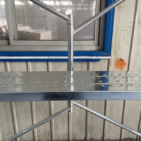Sécurité chantier de construction polyvalent escalier plate-forme étape Extension pliable métal Mobile pour entrepôt échafaudage