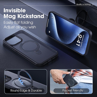 Coque de téléphone magnétique avec support anneau pour charge sans fil iPhone 17 16 Pro Max – Produits tendance 2026 – Nouvelle arrivée – Housse antichoc