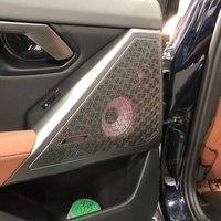 Penutup Speaker Bercahaya untuk BMW Seri 5 G60 G68 Upgrade Interior Lampu Atmosfer Pintu Mobil Penutup Dekorasi