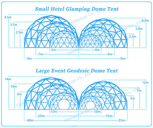 Tienda de campaña prefabricada de alta calidad para 1-5 personas, casa de Iglús, hotel, impermeable, resistente a los rayos UV, <span class=keywords><strong>refugio</strong></span> de jardín para 4 estaciones - Product Image 6