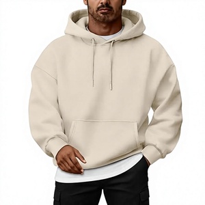Sudadera con Capucha Extra Grande para Hombre, de Forro Polar, Color Sólido, Informal, con Bolsillos, Corte Regular, para Otoño - Product Image 1