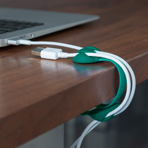Organizador de Cables de escritorio, Clips de silicona, gestión de cables de escritorio, 4 unidades - Product Image 2