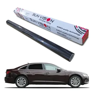 Solrex חלון סרט רכב לא טרטורים VLT25 % שחור אולטרה ברור שליטת שמש ננו קרמיקה רכב חלון גוון סרט