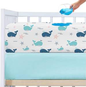 <span class=keywords><strong>Protector</strong></span> <span class=keywords><strong>de</strong></span> <span class=keywords><strong>colchón</strong></span> <span class=keywords><strong>de</strong></span> <span class=keywords><strong>cuna</strong></span> <span class=keywords><strong>impermeable</strong></span> <span class=keywords><strong>de</strong></span> microfibra Extra suave <span class=keywords><strong>para</strong></span> <span class=keywords><strong>cuna</strong></span> estándar y almohadilla <span class=keywords><strong>de</strong></span> <span class=keywords><strong>colchón</strong></span> <span class=keywords><strong>para</strong></span> niños pequeños ballena - Product Image 1