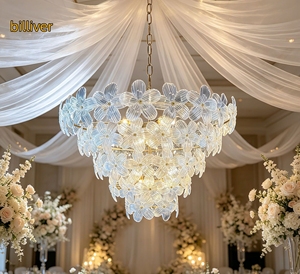 Nouveau lustre en cristal acrylique pour mariage, festival, auditorium, décoration de salle de mariage, décoration de scène, <span class=keywords><strong>lampe</strong></span> de plafond - Product Image 6