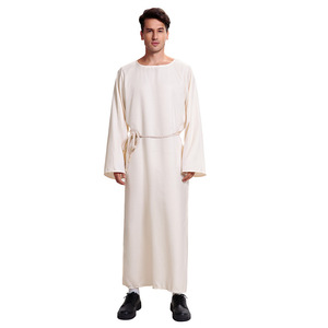 Disfraz <span class=keywords><strong>de</strong></span> Pastor Medieval Retro para Hombre, <span class=keywords><strong>de</strong></span> Poliéster, con Bufanda y Túnica, para Cosplay y Juego <span class=keywords><strong>de</strong></span> Roles <span class=keywords><strong>de</strong></span> Halloween - Product Image 5