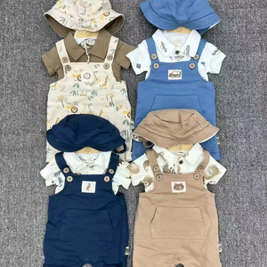 C28xl उच्च गुणवत्ता 3 pccc28xl ने नवजात शिशु के कपड़े फैशन ग्रीष्मकालीन शिशु के कपड़े फैशन गर्मियों में 3-18 मीटर टोपी पैंट बनाई कपास - Product Image 1