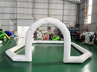 Structure de jeu gonflable commerciale JIALE pour voitures tamponneuses, en PVC, 5x5x0.3m, avec anneau de sécurité, modèle JL-4026 pour parc d'attractions extérieur (1