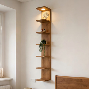 <span class=keywords><strong>Étagère</strong></span> <span class=keywords><strong>murale</strong></span> flottante moderne <span class=keywords><strong>à</strong></span> 7 niveaux avec éclairage LED, présentoir vertical pour chambre <span class=keywords><strong>à</strong></span> coucher, salon, rangement mural, bibliothèque - Product Image 2