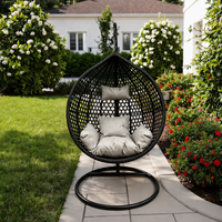 Fauteuil suspendu en rotin moderne et personnalisé, éco-responsable, avec coussin imperméable, pour salon et terrasse