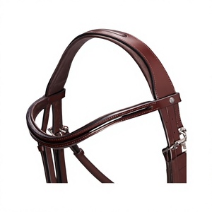 Heavy Duty Leather Polo Bridle for Horses-Durable <b>Equestrian</b> Accessory Custom Packaging Wholesale Available - Product Image 5