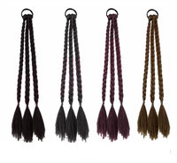 Sweet Cool Perruque Haute Queue de Cheval Twist Tresse Couleur Unie Twist Braid Perruque Accessoire pour Cheveux
