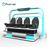Simulateur de cinéma VR 5D pour usage commercial en intérieur, système audio surround professionnel, chaise rétractable, films haute définition pour