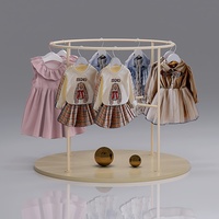 Présentoir de Magasin Personnalisé pour Vêtements d'Enfants et Articles Maternels, Support Robuste pour Vêtements, Idéal pour la Vente en Gros