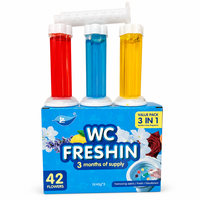 Gel Pembersih Toilet 42 Bunga 3 in 1 Paket Hemat Pembersih Kloset Gel Tahan Lama Pengharum Segar