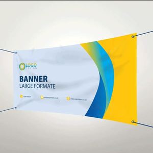 Cost-Effective Durable Waterproof Windproof Vinyl <b>Banner</b> With Metal Grommets Scratch Resistant for Health Food Ads - Product Image 1