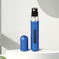 Atomiseur de parfum rechargeable 8 ml en aluminium à remplissage par le bas, mini vaporisateur de parfum avec boîte personnalisée, fabrication ODM/OEM