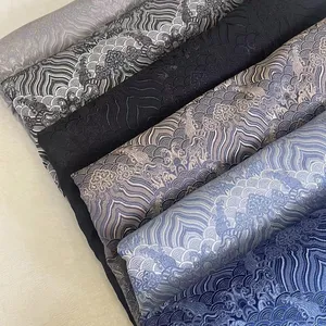 The New 2022 Retro New Chinese Style High Precision Jacquard Blackout Home Deco Fabric For Curtains, Sofa and Throw Pillows