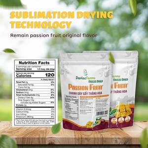 FD Passion Fruit 2oz Vietnam Freeze-Dried Bulk Sliced Trending Darlac Farms Sweet New Free Sugar Yellow Fruit - Product Image 6