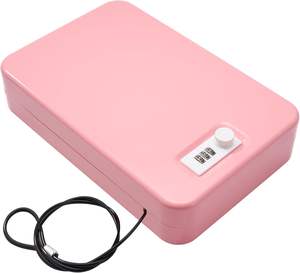 Caja de Seguridad Portátil Pequeña para Llaves, Pistola, etc., Anti-robo, Metálica, Anti-caídas, para el Hogar - Product Image 1