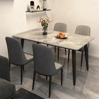 Juego de Comedor Moderno de Mesa y 6 Sillas