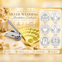 Timbres à embosser en métal personnalisés pour les faveurs de mariage, l'utilisation au bureau, les décorations de table, les embellissements d'invitations