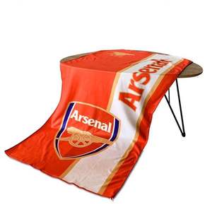 <span class=keywords><strong>Serviette</strong></span> de plage personnalisée pour les fans de football, imprimée avec le logo du club de football, antimicrobienne, séchage rapide, microfibre écologique - Product Image 2