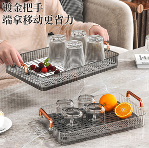Escurridor de Platos de 2 Niveles, Escurridor de Platos, Bandeja de Plástico para Té, para Tazas, Tazones, Frutas, Bandeja Multiusos para Servir - Product Image 2