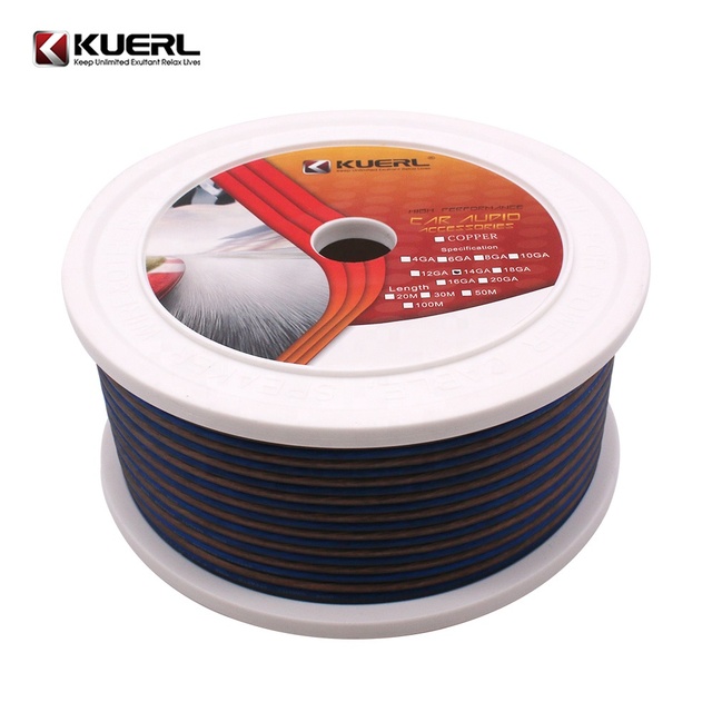 High End Transparent Speaker Cable Flexible 100% OFC 14/16/18/20GA 50m Stereo Car Audio Speaker Cable